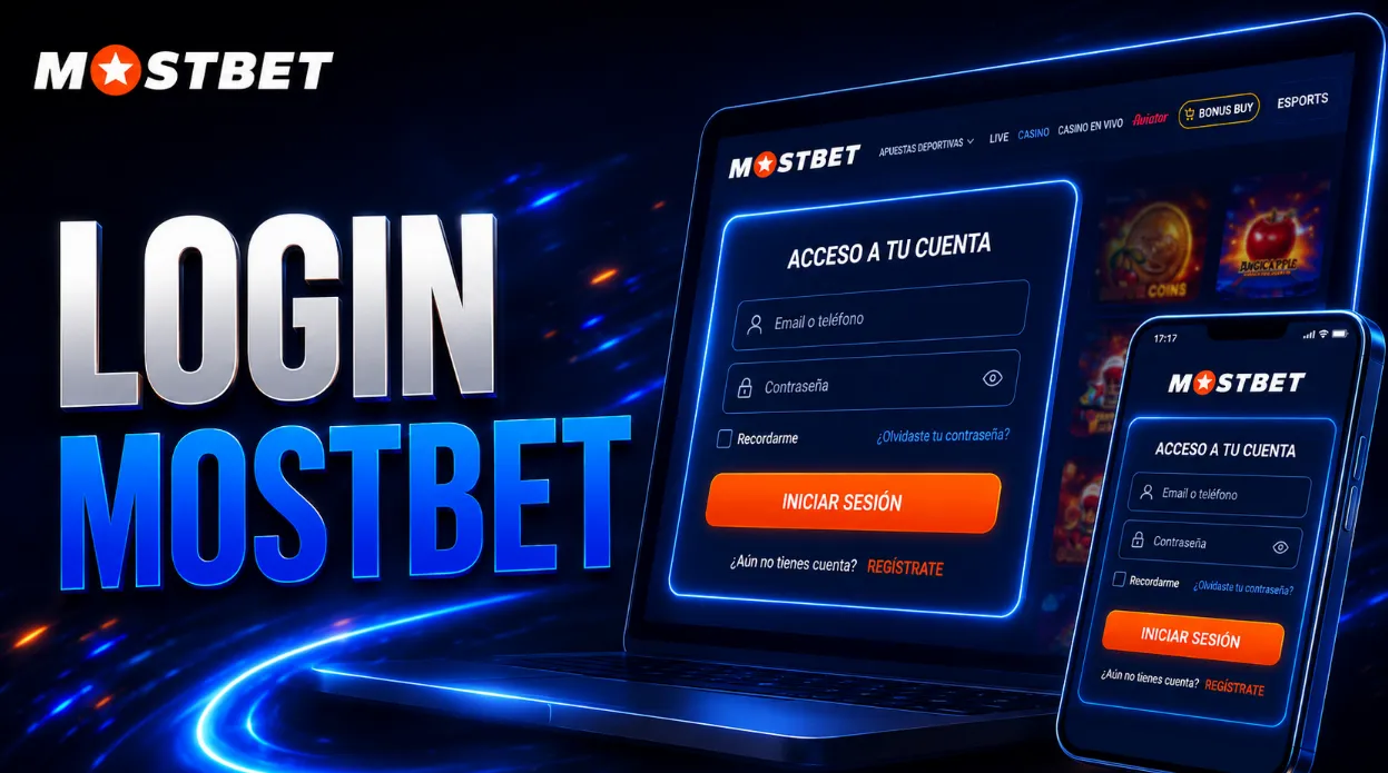 Mostbet login para entrar a la cuenta desde la web y el celular